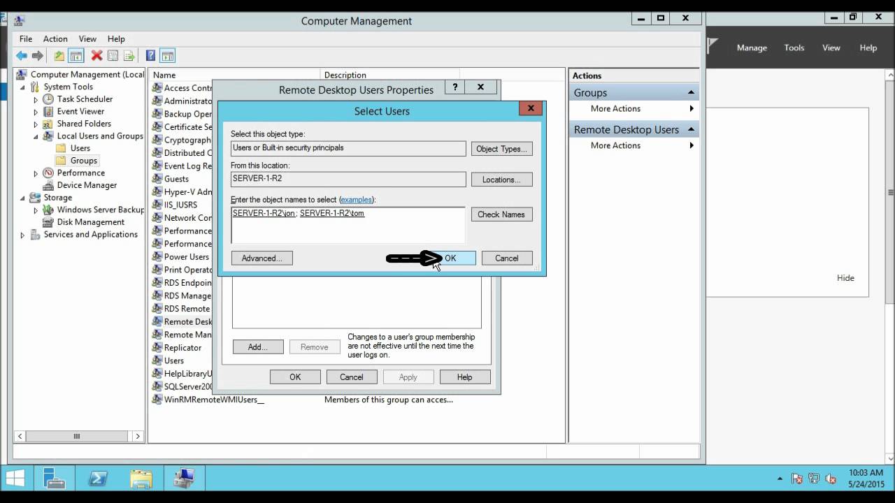 Windows 7 terminal services configuration tool